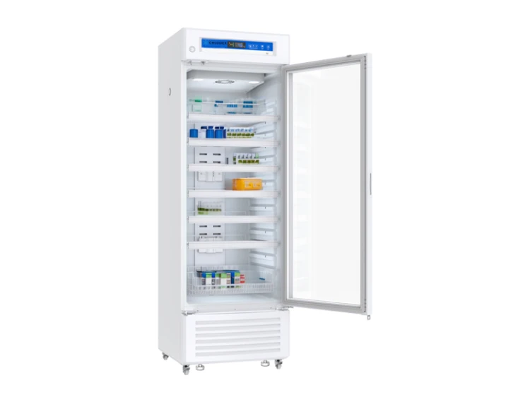 Chłodziarka farmaceutyczna otwarta z towarem YC-395L.png